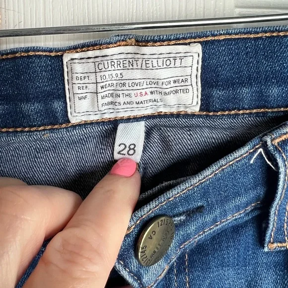 Current/Elliott The Stiletto Jeans Size 28 Skinny - Picture 2 of 11